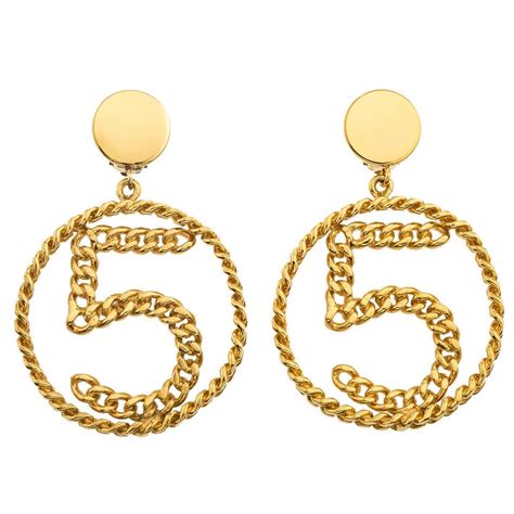 chanel 5 earrings|bergdorf chanel 5 necklace.